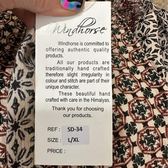 Windhorse Womens Moroccan Tile Print Jacket Size L/XL - Picture 5 of 10